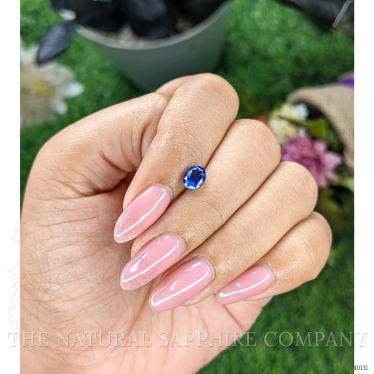 1.23 Ct. Blue Sapphire from Ceylon (Sri Lanka)