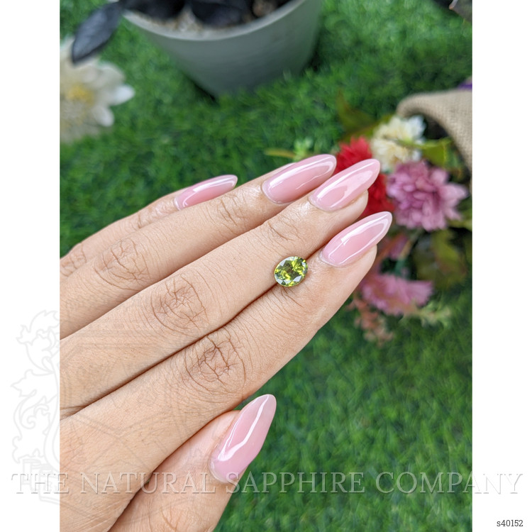 1.44 Ct. Green Sapphire from Ceylon (Sri Lanka)