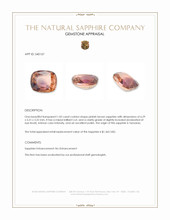 1.05 Ct. Pinkish Brown Sapphire from Tanzania Appraisal