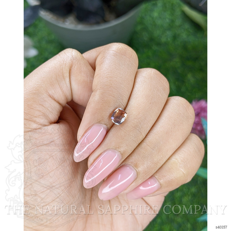 1.05 Ct. Pinkish Brown Sapphire from Tanzania