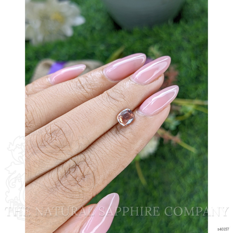 1.05 Ct. Pinkish Brown Sapphire from Tanzania