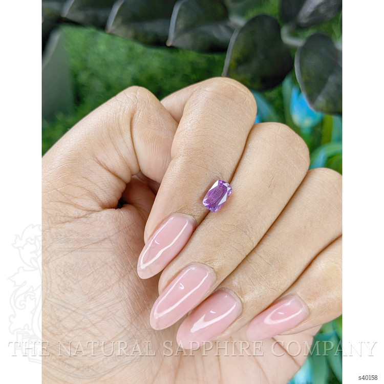 1.25 Ct. Pinkish Purple Sapphire from Tanzania