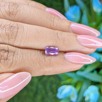 1.25 Ct. Pinkish Purple Sapphire from Tanzania Life Style