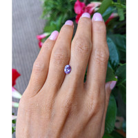 1.08 Ct. Pinkish Purple Sapphire from Ceylon (Sri Lanka) Life Style