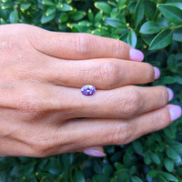 1.08 Ct. Pinkish Purple Sapphire from Ceylon (Sri Lanka) Life Style