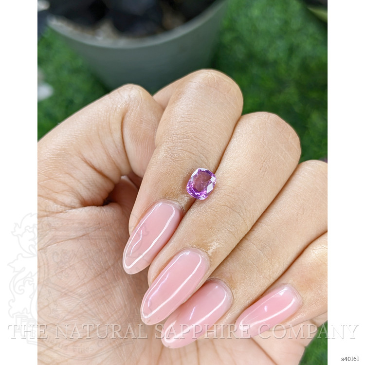 1.03 Ct. Pinkish Purple Sapphire from Tanzania