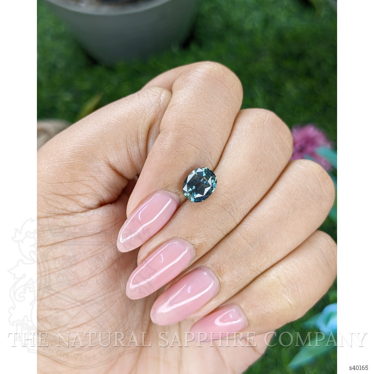 2.22 Ct. Greenish Blue Sapphire from Tanzania