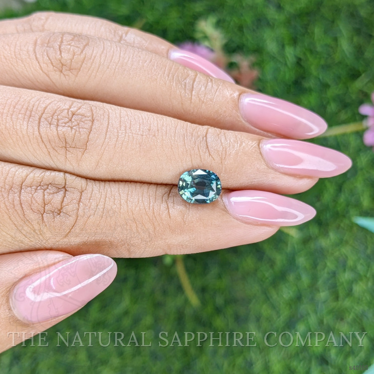 2.22 Ct. Greenish Blue Sapphire from Tanzania