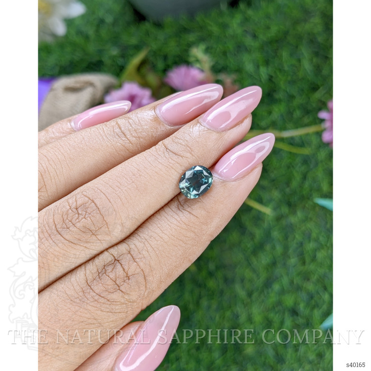 2.22 Ct. Greenish Blue Sapphire from Tanzania