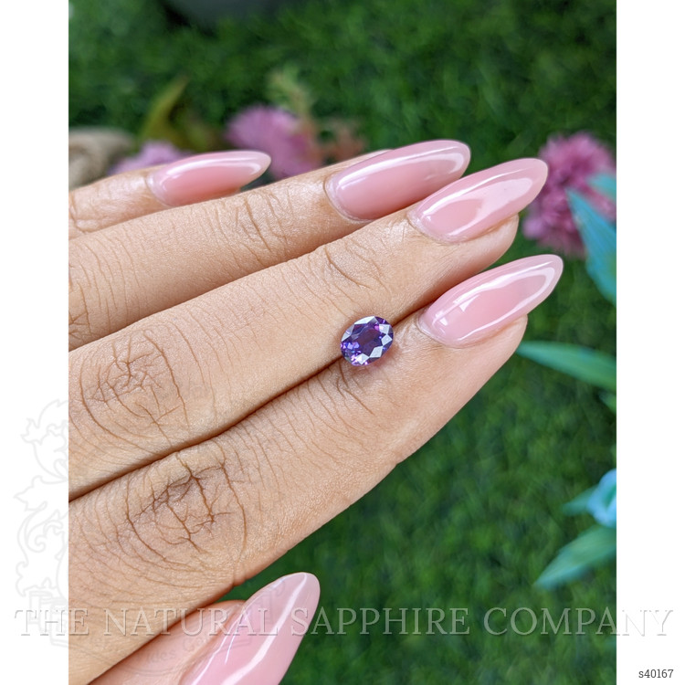1.09 Ct. Bluish Purple Sapphire from Tanzania
