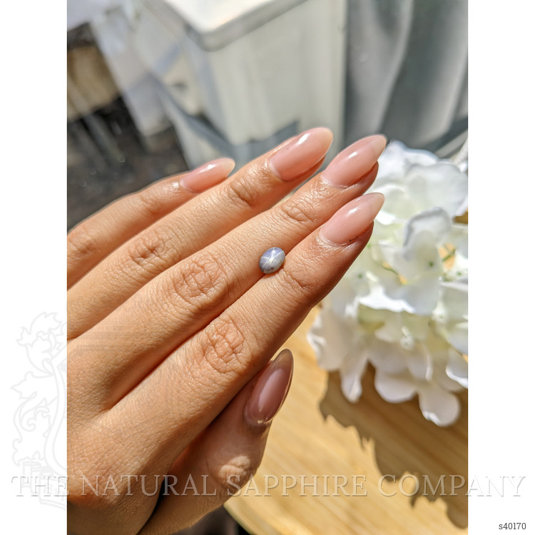 1.40 Ct. Grey Star Sapphire from Ceylon (Sri Lanka)