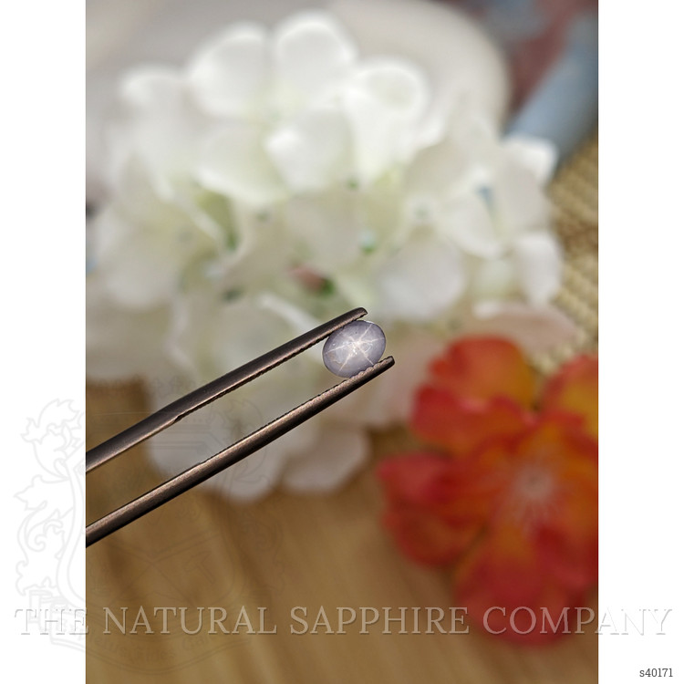 0.89 Ct. Grey Star Sapphire from Ceylon (Sri Lanka)
