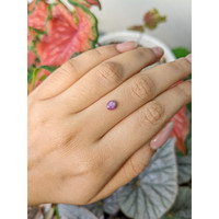 0.73 Ct. Pinkish Purple Star Sapphire from Ceylon (Sri Lanka) Life Style