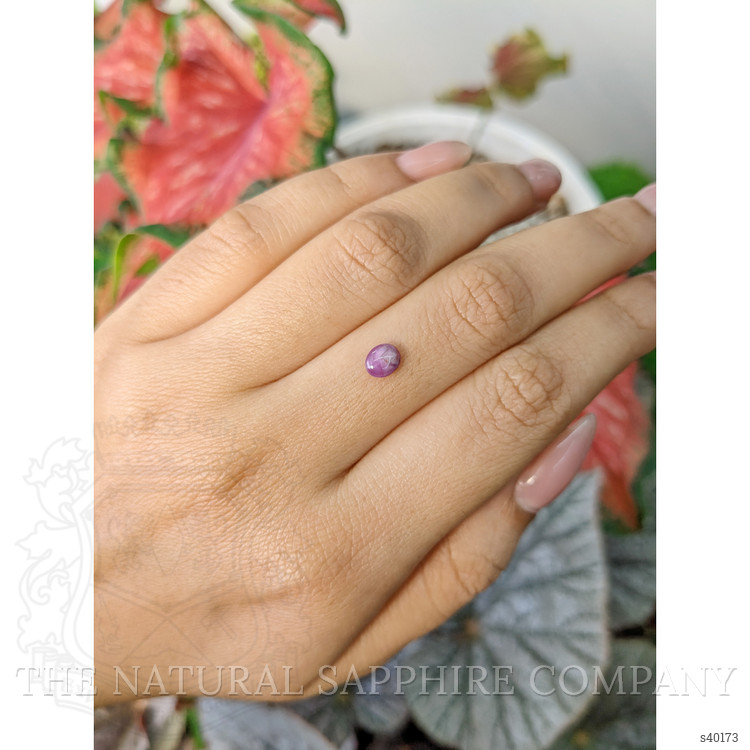 0.73 Ct. Pinkish Purple Star Sapphire from Ceylon (Sri Lanka)