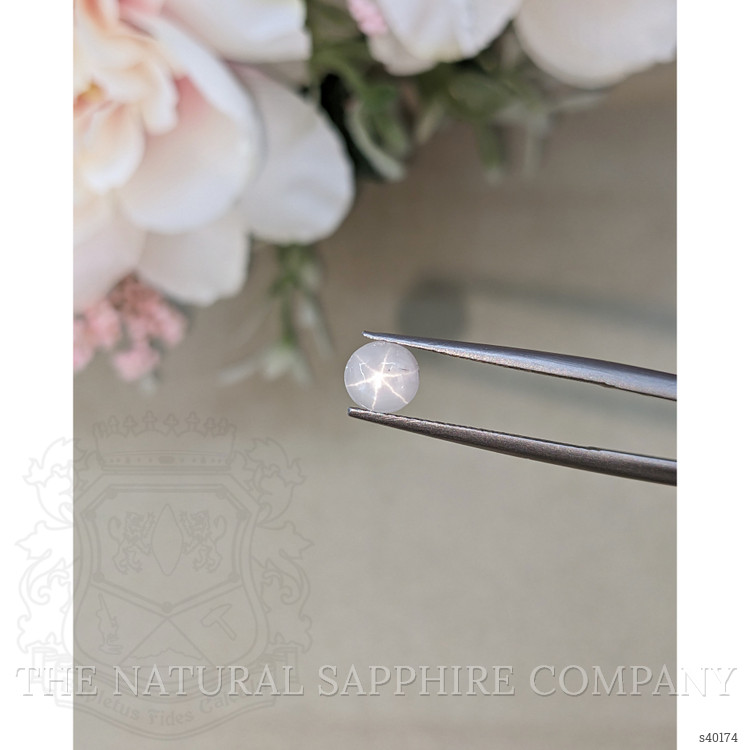 0.94 Ct. Bluish Grey Star Sapphire from Ceylon (Sri Lanka)