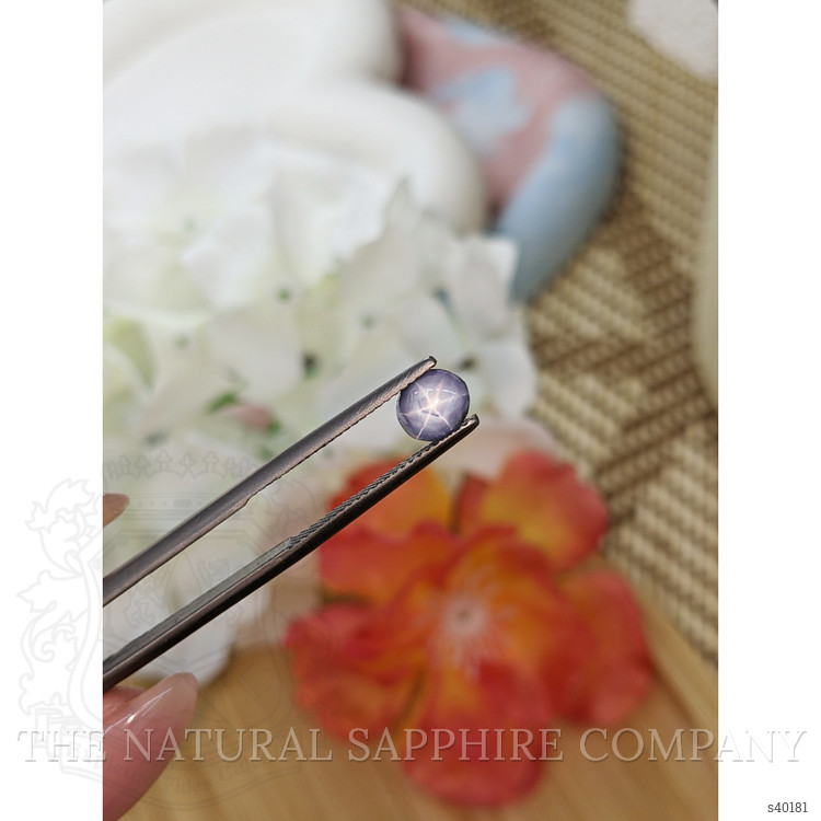 1.34 Ct. Greyish Blue Star Sapphire from Ceylon (Sri Lanka)