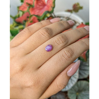 1.14 Ct. Pinkish Purple Star Sapphire from Ceylon (Sri Lanka) Life Style