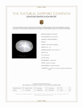 1.24 Ct. White Star Sapphire from Ceylon (Sri Lanka) Scan Report