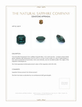 4.53 Ct. Sapphire from Madagascar Appraisal