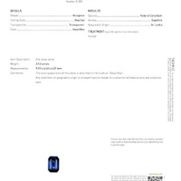 2.52 Ct. Blue Sapphire from Ceylon (Sri Lanka) Scan Report