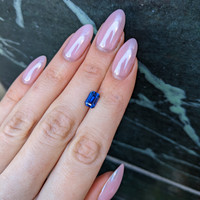 1.70 Ct. Blue Sapphire from Ceylon (Sri Lanka) Life Style