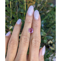 2.06 Ct. Purplish Pink Sapphire from Ceylon (Sri Lanka) Life Style