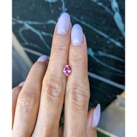 1.40 Ct. Reddish Pink Sapphire from Ceylon (Sri Lanka) Life Style