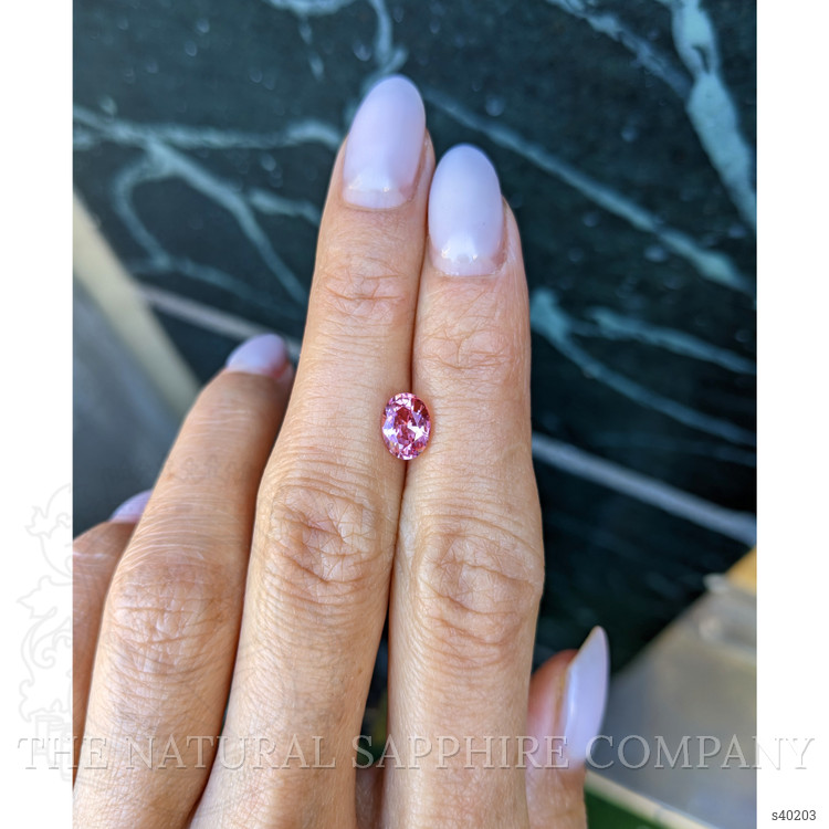 1.40 Ct. Reddish Pink Sapphire from Ceylon (Sri Lanka)