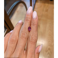 1.40 Ct. Reddish Pink Sapphire from Ceylon (Sri Lanka) Life Style