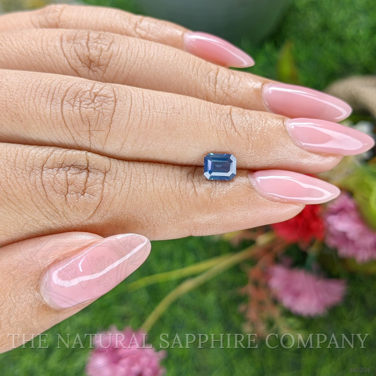 1.01 Ct. Greenish Blue Sapphire from Madagascar