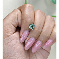 1.55 Ct. Bluish Green Sapphire from Madagascar Life Style