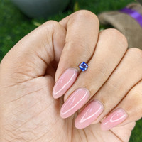0.31 Ct. Blue Sapphire from Tanzania Life Style
