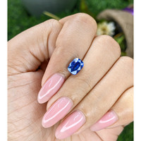 2.29 Ct. Blue Sapphire from Tanzania Life Style