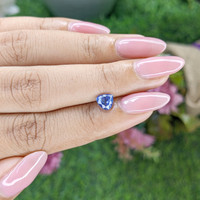 1.00 Ct. Blue Sapphire from Tanzania Life Style