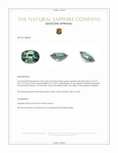 1.84 Ct. Bluish Green Sapphire from Nigeria Appraisal