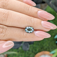 1.84 Ct. Bluish Green Sapphire from Nigeria Life Style