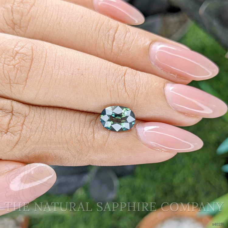 1.84 Ct. Bluish Green Sapphire from Nigeria