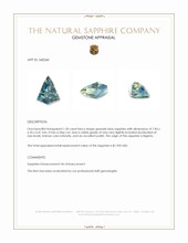 1.20 Ct. Greenish Blue Sapphire from Nigeria Appraisal