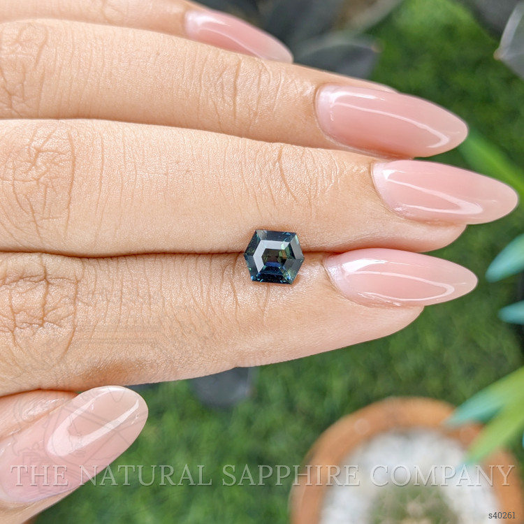 1.23 Ct. Greenish Blue Sapphire from Nigeria
