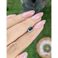 0.96 Ct. Greenish Blue Sapphire from Nigeria Life Style