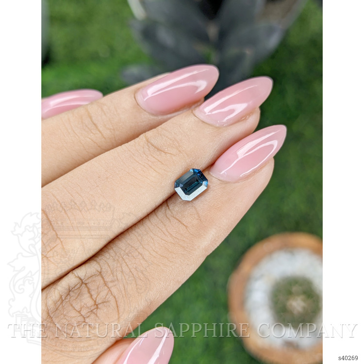 0.96 Ct. Greenish Blue Sapphire from Nigeria