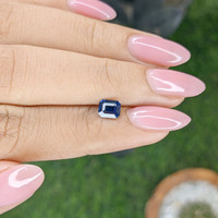 0.85 Ct. Blue Sapphire from Nigeria Life Style