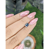 0.78 Ct. Greenish Blue Sapphire from Nigeria Life Style