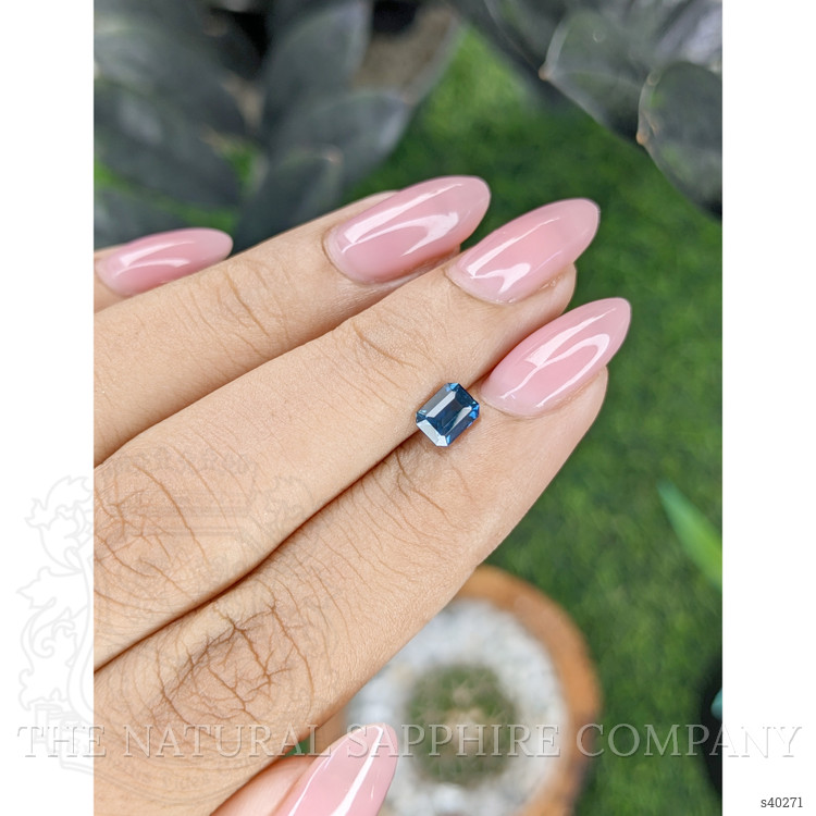 0.78 Ct. Greenish Blue Sapphire from Nigeria