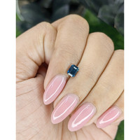0.78 Ct. Greenish Blue Sapphire from Nigeria Life Style