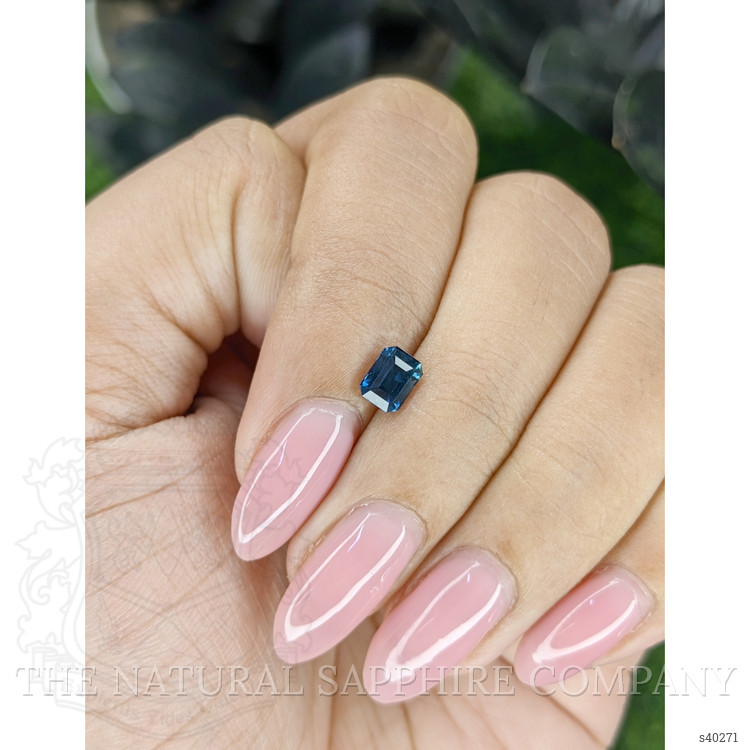 0.78 Ct. Greenish Blue Sapphire from Nigeria