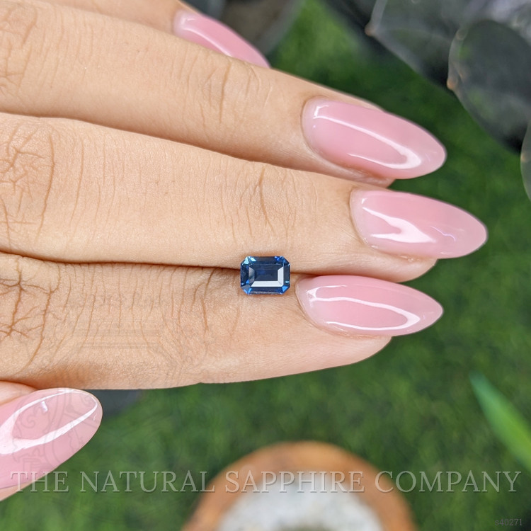 0.78 Ct. Greenish Blue Sapphire from Nigeria