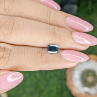 1.04 Ct. Greenish Blue Sapphire from Nigeria Life Style