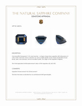 1.03 Ct. Blue Sapphire from Nigeria Appraisal