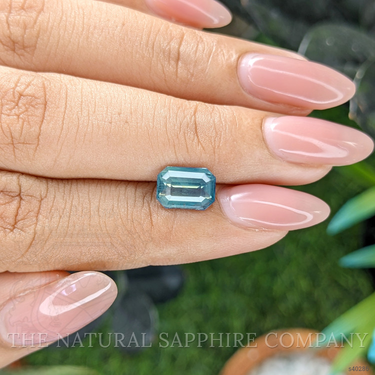 2.55 Ct. Greenish Blue Sapphire from Madagascar